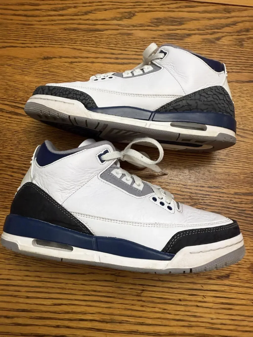 Air Jordan 3 Retro Shoes Mens Size 6.5Y OG Midnight Navy DM0967-140 Sneakers